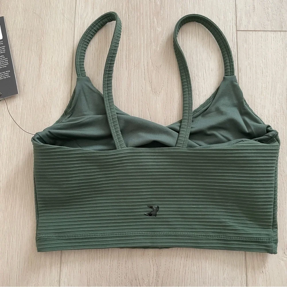 NWT Glyder Charge Sports Bra/Crop Top in Olive